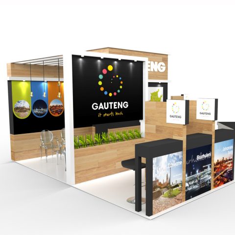 SugarLab Creative - Custom Exhibition Stand Design for Gauteng Tourism Authority